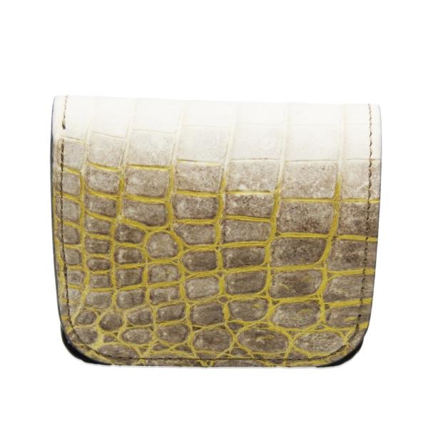 WILDSWANS 美品 ワイルドスワンズ ミニ財布 ヒマラヤクロコ CASA