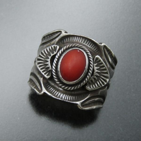 Gary Reeves ナバホ族 リング コーラル ゲーリーリーブス ゲイリー