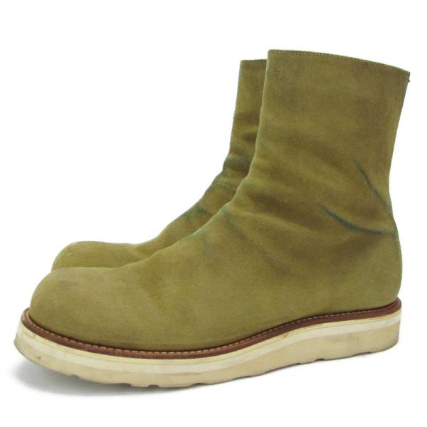 24AW ジルサンダー スエード ジップブーツ ラバーソール 41 24AW ジルサンダー スエード ジップブーツ ラバーソール 41