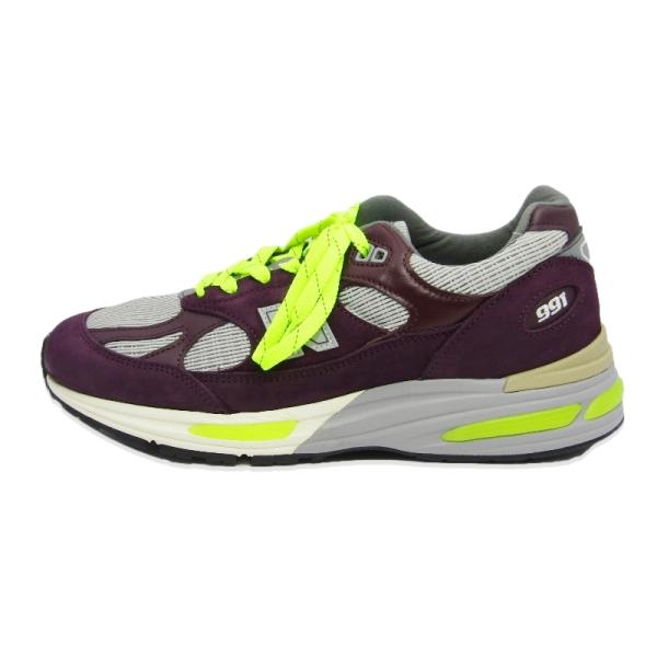 未使用 New Balance × PATTA ニューバランス パタ 26.5cm U991PD2 MADE IN UK ランニングシューズ スエード DARK PURPLE 88000216