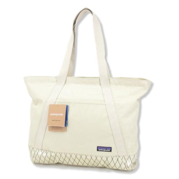 未使用 Patagonia パタゴニア トートバッグ Stand Up Tote スタンドアップトート 天ファスナー ベージュ バッグ 鞄 中古  90001276