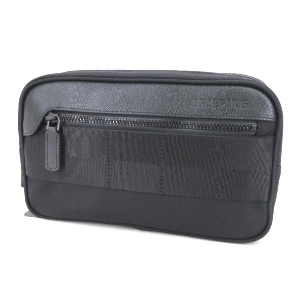 【新品未使用】BRIEFING パーティションポーチ　ブラック BRIEFING 未使用 ブリーフィング ポーチ BRG191A01 DOUBLE ZIP