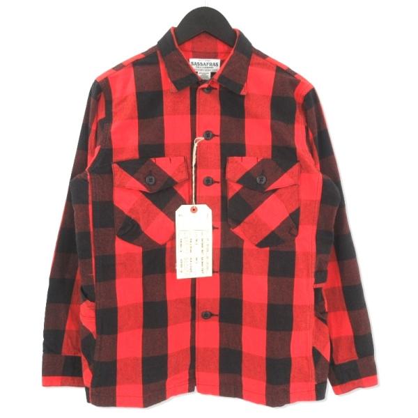 SASSAFRAS ササフラス GARDENER HALF SF-181369 長袖シャツ ブロック 