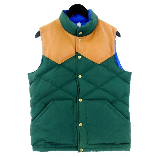 11AW Pherrow's レザーヨーク ダウンベスト 42(XL)紫 タグ付 11AW Pherrow's レザーヨーク ダウンベスト 42(XL)紫 タグ付