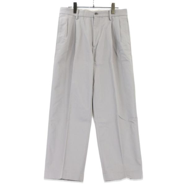 【美品】ワコマリア　ツータックチノトラウザーズ ・ワイド・タック・プリーツ WACKO MARIA（ワコマリア） 美品 ツータックチノトラウザーズ 25SS-WMP
