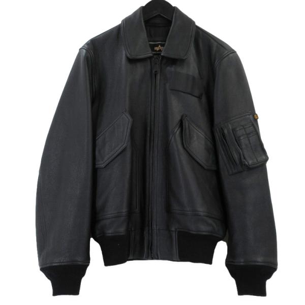 ALPHA INDUSTRIES アルファ レザーフライトジャケット CWU-45型 本革