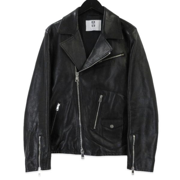 美品 MOLEC モレック ダブルライダース MO-SP05  馬革 レザージャケット ホースハイド  ブラック 黒 46  99000485 classic_99000485