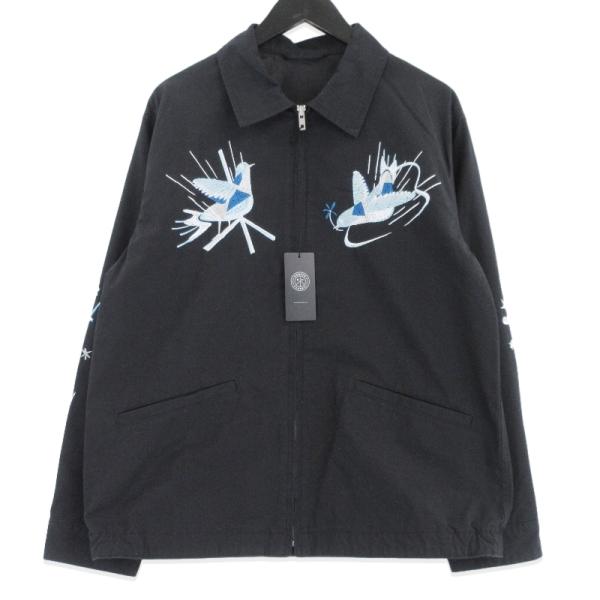 未使用 Porter Classic ポータークラシック HIPPIE SOUVENIR ZIP UP JACKET PC-061-3855 ヒッピー スーヴェニア ブラック 黒 2  99001095 PORTER CLASSIC（ポータークラシック） 未使用 HIPPIE SOUVENIR ZIP UP