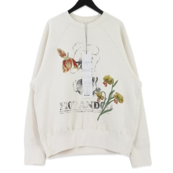 未使用 KHOKI コッキ Vintage finished sweatshirt 24fw-t-04