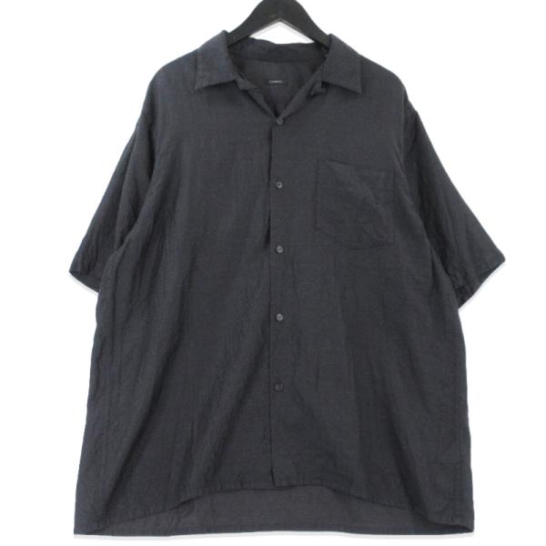 COMOLI（コモリ） ウールシルク 半袖オープンカラーシャツ X01-02019