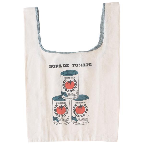 AND PACKABLE（アンドパッカブル） トマト缶柄ミニエコバッグ マルシェ
