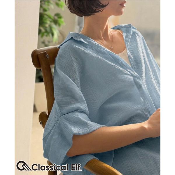 【 クラシカルエルフ classical elf 】 シャツ レディース おしゃれ トップス 軽やかな透け感 袖 2way
