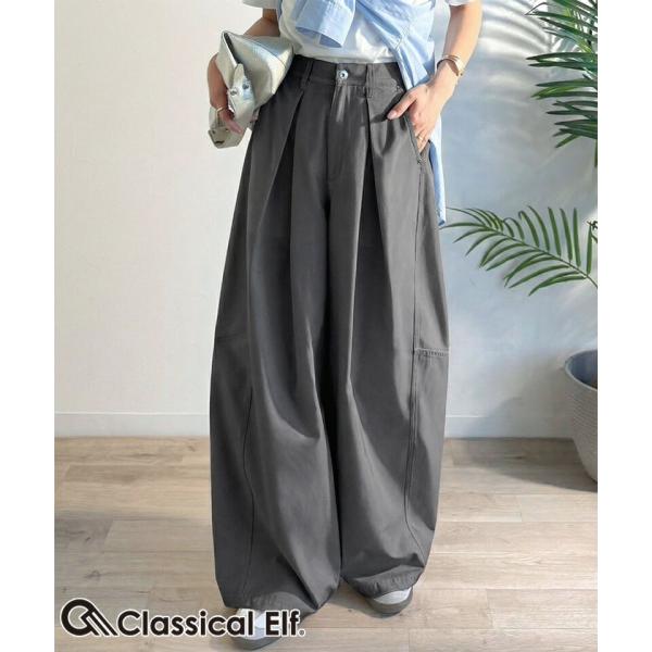 【 クラシカルエルフ classical elf 】ボトムス パンツ レディース 旬なワイドシルエット タック バレル レッグパンツ 大きいサイズ 春 夏 2026ss