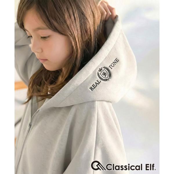 【 クラシカルエルフ classical elf 】パーカー キッズ 女の子 男の子 トップス 裏起毛 クロップド丈 ワイド 親子コーデ 姉妹 兄弟 男女兼用 ユニセックス