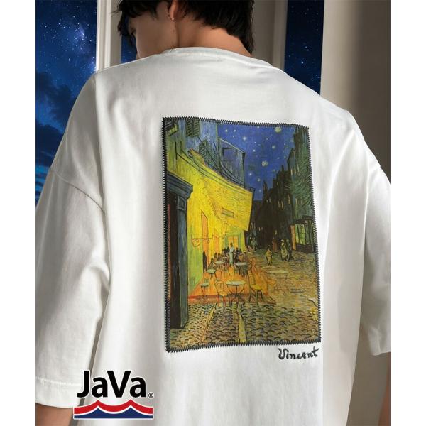 ステッチ刺繍MIXデザイン ゴッホ絵画Tシャツ【接触冷感・UVカット】Classical Elf Java クラシカルエルフ jo1150093