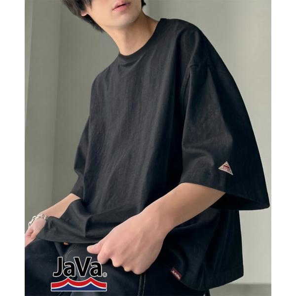 《java ジャバコラボ》 tシャツ メンズ 半袖 トップス 綿100％ ヘビーウェイト スーパーワイド ゆるっと