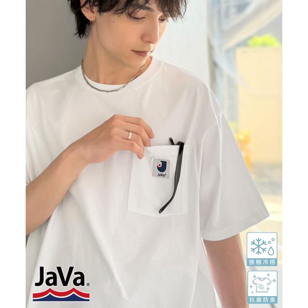 【接触冷感・抗菌防臭機能】胸ポケット付き ライトヘビーウェイト オーバーサイズTシャツ JaVa クラシカルエルフ jo1320020