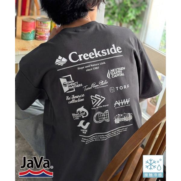 【接触冷感機能付き】アウトドアブランドロゴグラフィックTシャツ JaVa クラシカルエルフ jo1320022