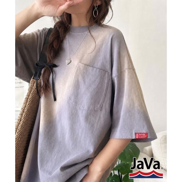《JaVaジャバコラボ》オーバーサイズシルエットのスプレーダイポケットTシャツ JaVa クラシカルエルフ jv1020359