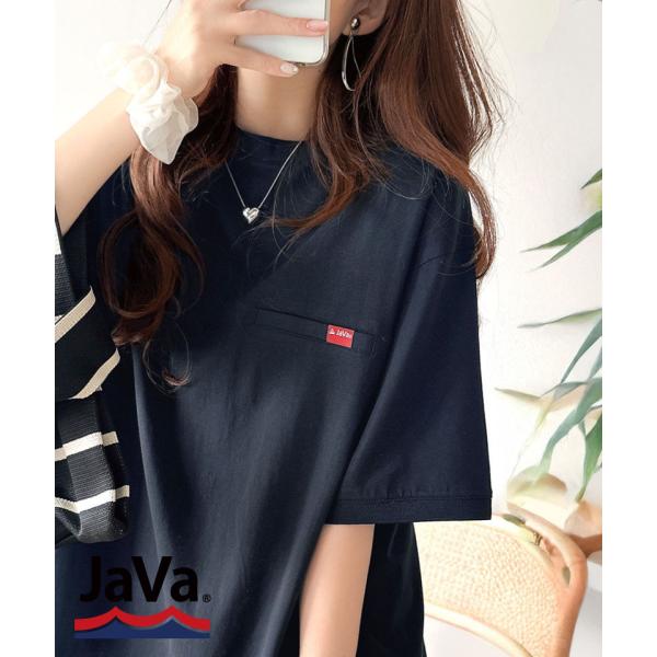 《JaVa ジャバコラボ》綿100％シルケット素材裾ドロストオーバーサイズTシャツ JaVa クラシカルエルフ jv1050157