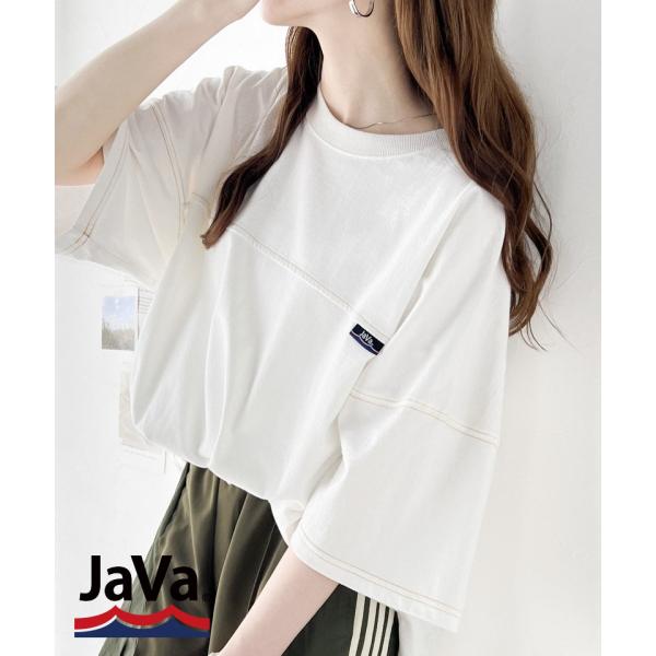 【JaVaコラボ】コットン100% フットボール オーバーサイズ シンプル半袖プルオーバー JaVa クラシカルエルフ jv1050171