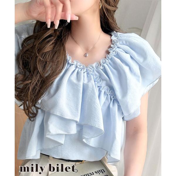 【mily bilet】ノースリーブカシュクールブラウスClassical Elf  クラシカルエルフ mily bilet mi1019151