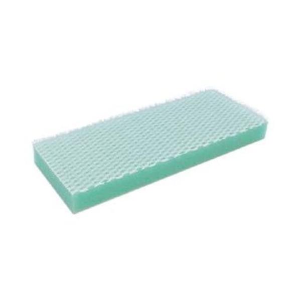 エンボス（凸凹）床のコーナー部の洗浄や、壁クロス、お風呂場のタイル目地の黒カビ除去に！極細繊維の毛先が凹凸面に入り込み汚れを落とします。スポンジ厚を15mmの厚さが、高い耐久性を持たせました。エンボス床やセラミック床の洗浄に最適です。毛足の...