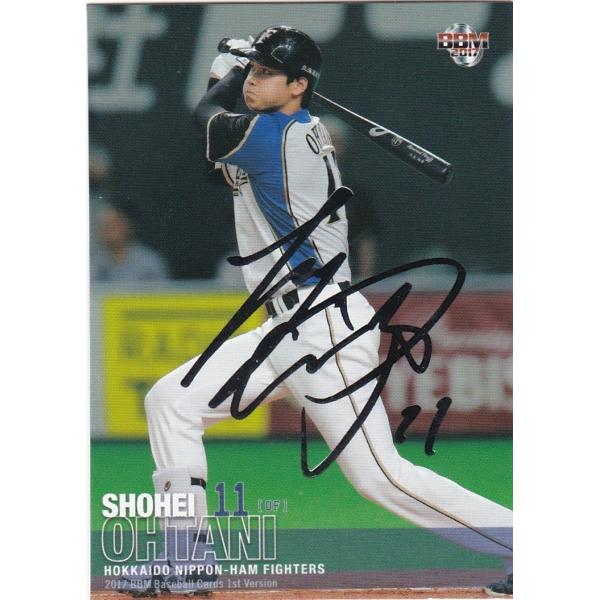 BBM 2017 1st 大谷翔平(シークレット) 銀箔サイン 002 : トレカ