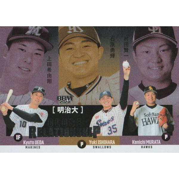 BBM 2024 ルーキーエディション 上田希由翔&石原勇輝&村田賢一 CR6 