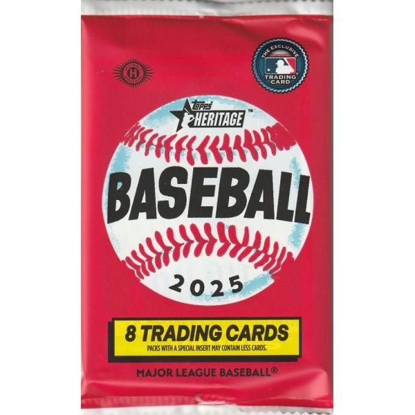 MLB 2025 TOPPS HERITAGE HOBBY 1パック(8枚入り) : トレカ