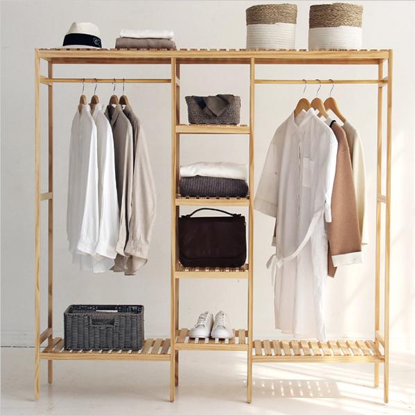 木製 ハンガーラック クローゼット 大きい コートハンガー 収納 棚付き 洋服掛け 木製ラック おしゃれ 家具 安い 多目的ラック 韓国家具 Kin 02 Opp袋のclearpack Jp 通販 Yahoo ショッピング