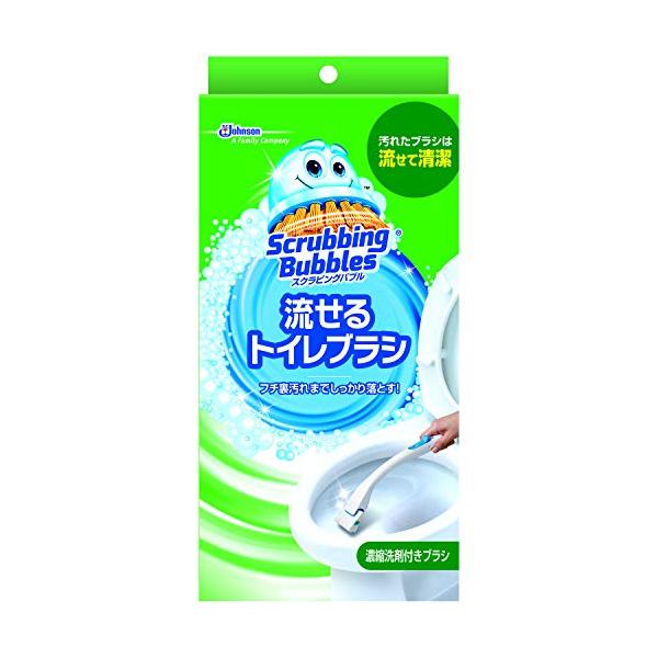 他サイト： スクラビング バブル シャット 流せる トイレブラシ 本体の商品画像