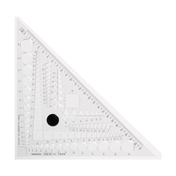 バンコ 三角定規45°テンプレートプラス