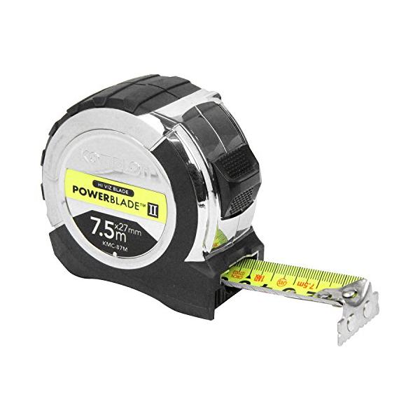 テープ幅:27mmテープ長:7.5m仕様:JIS1級、目立つハイビズカラーテープテープ仕様:ナイロンコートテープ目盛仕様:メートル