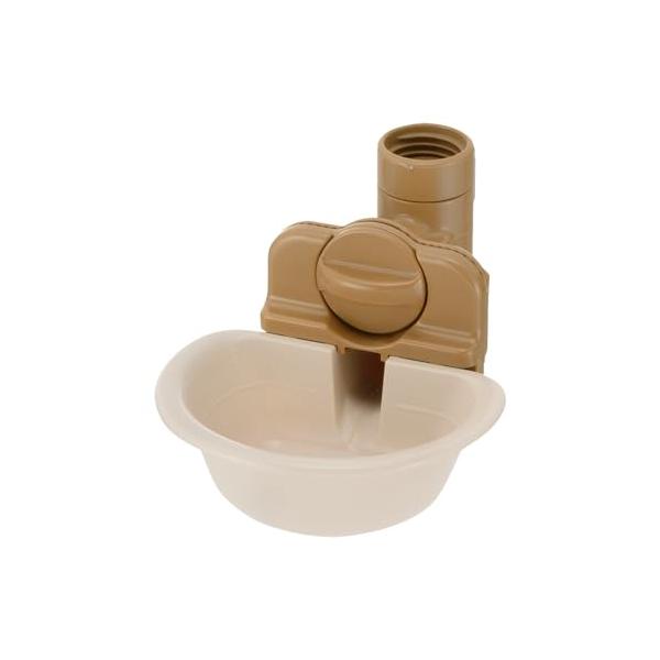 リッチェル(Richell) ドッグウォーターディッシュ S アイボリー ペット 犬 給水 ボトル 水飲み 器 取り付け 可能