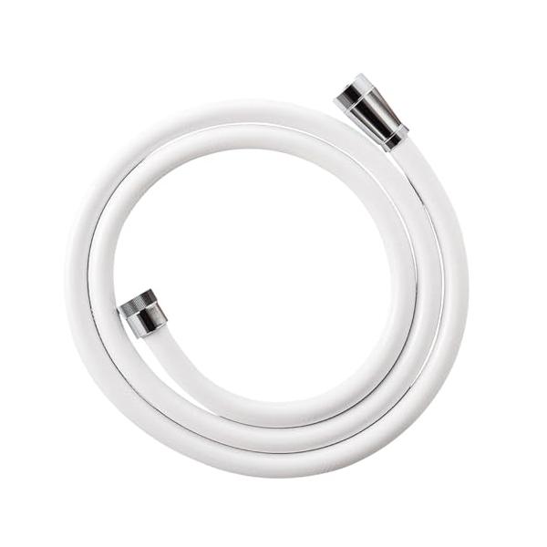 SANEI(サンエイ) シャワーホース マットホワイト ほとんどのメーカー対応 水栓側アダプター付 1.6m G1/2 PS30-86TXA-MW日本製