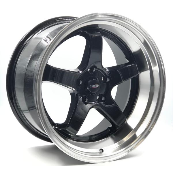 CLEAVE CLEAVE RACING FL53 18x9.5J ±0 5H-114.3 ブラック/マシンド 4
