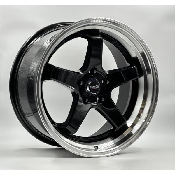 CLEAVE CLEAVE RACING FL53 18x9.5J +32 5H-114.3 BLACK/MACHINED 4本