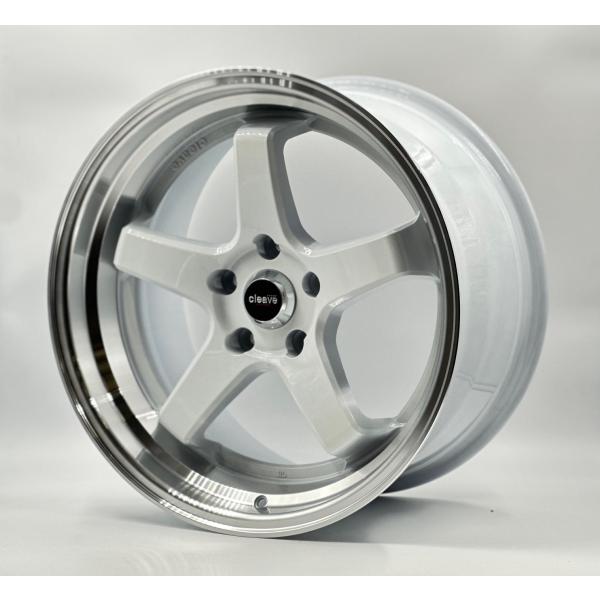CLEAVE CLEAVE RACING FL53 18x9.5J +32 5H-114.3 WHITE/MACHINED 2本