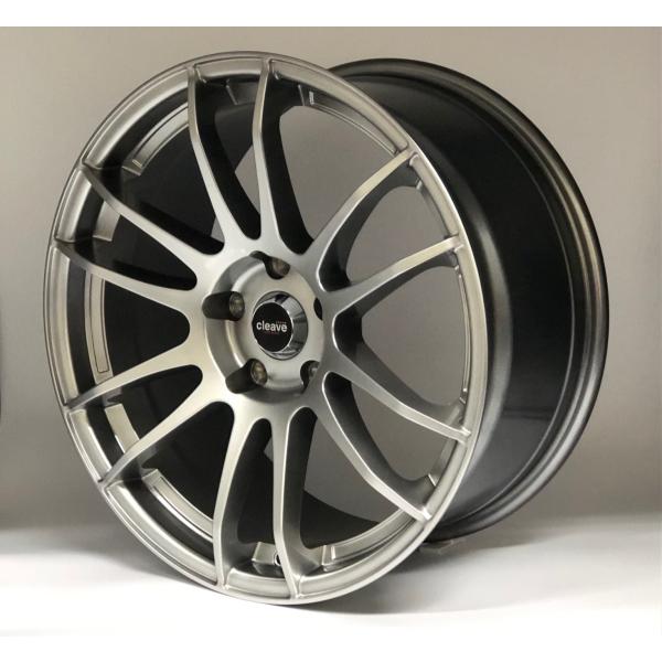 CLEAVE RACING 102 18x8.5J +33 5H-114.3 ガンメタリック 2本セット