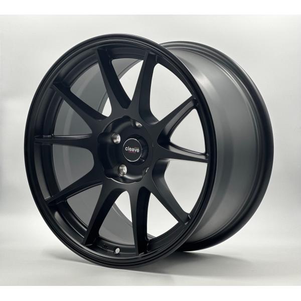 CLEAVE CLEAVE RACING 103 17x9J +18 5H-114.3 セミグロスブラック 4本 