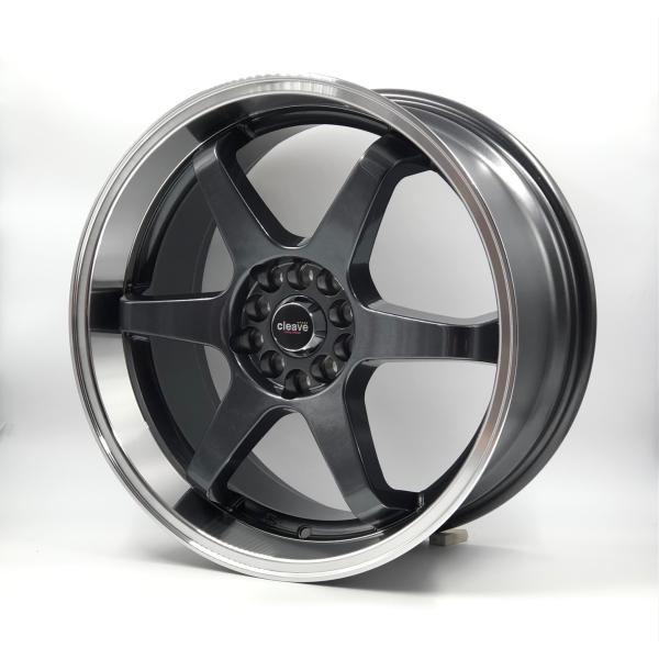 CLEAVE RACING 104 18x8.5J +33 10H-100/114.3 ガンメタ