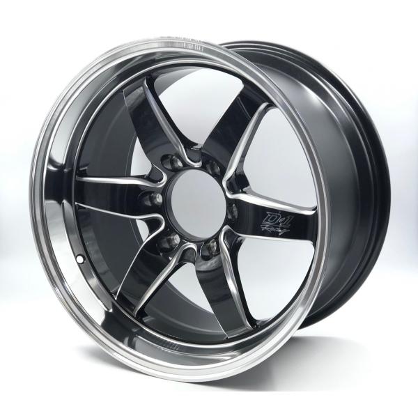 LENSO Project-D D-1RACING 18x9.5J +25 6H-139.7 グロスBK