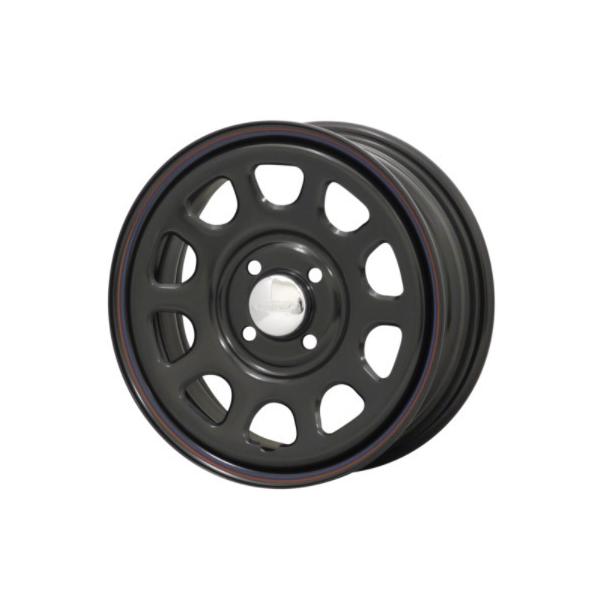 DAYTONA BLACK 14x5 +42 4H-100 VITOUR FORMULA-X 155R65/14セット 軽 