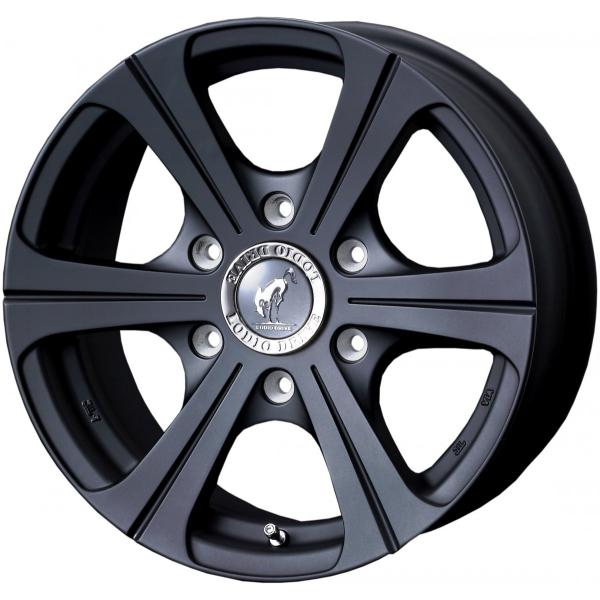 SUPER STAR ハイエース RODIO DRIVE SECHSONE 特注マットブラック 16x6