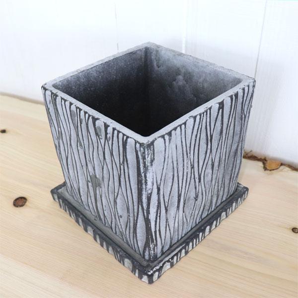 セメント鉢 四角鉢 クールな質感 3号鉢サイズ 波模様のレビュー クチコミとして参考になる投稿0枚 Roomclip Item
