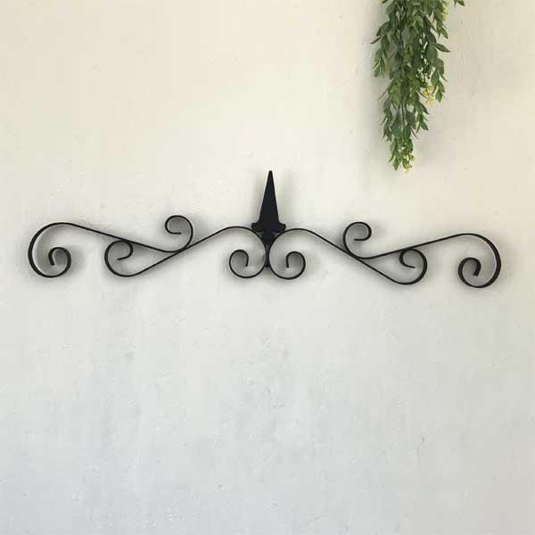 日本製 壁飾り アンティーク調 アイアン インテリア 横長 エレガント