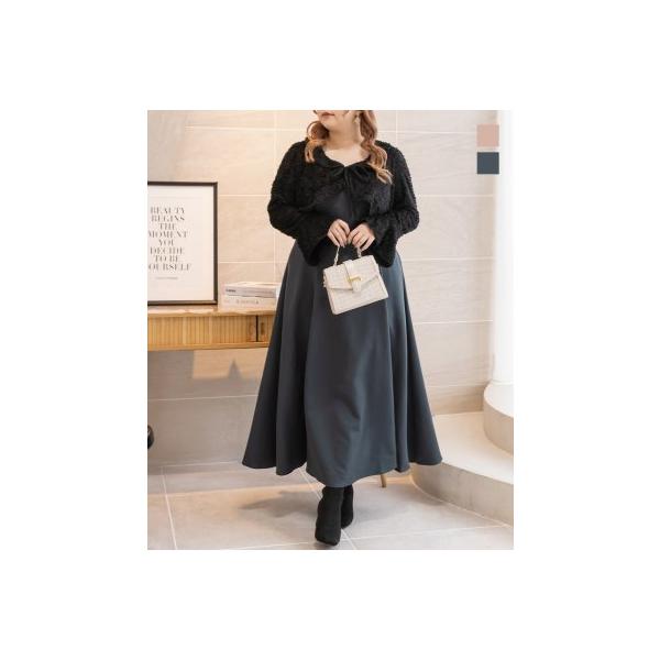 【タグ付き新品】クレット CLETTEオリジナル★シャギーボレロセットワンピース CLETTEオリジナル☆シャギーボレロセットワンピース | 大きい