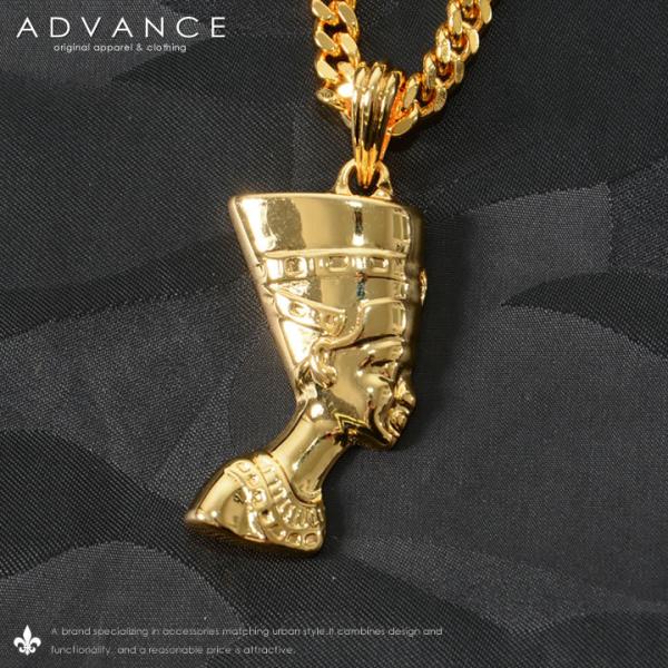 ADVANCE アドバンス ゴールドチェーン ネックレス ファラオヘッド (ARG 