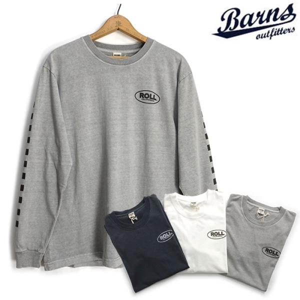 バーンズ BARNS 長袖 HOT-SHOT プリント Ｔシャツ ROLL BR-25121 BARNS OUTFITTERS（バーンズ アウトフィッターズ） [メール便可